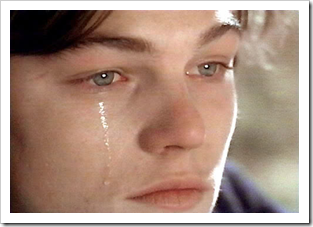 Leonardo DiCaprio crying